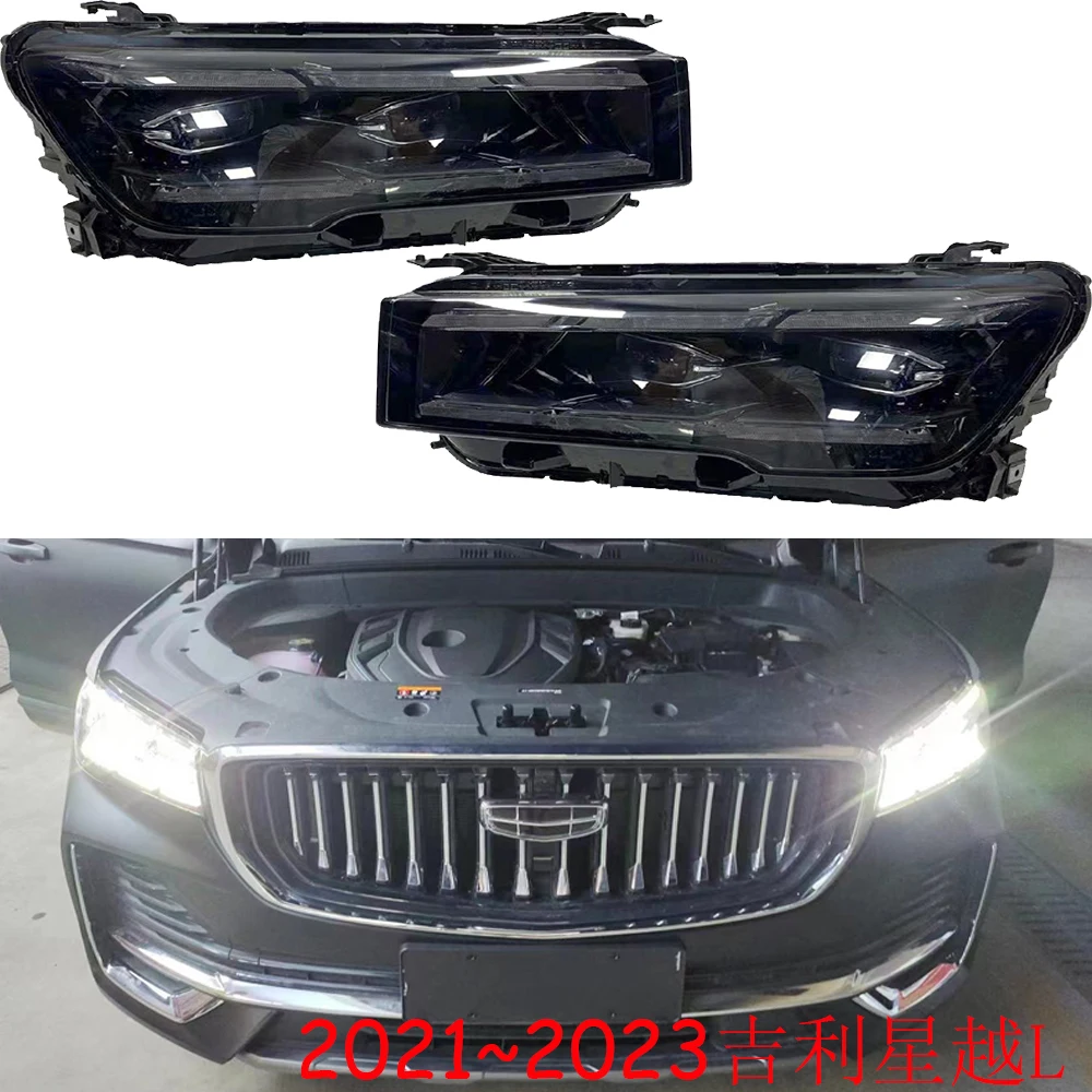 

1pcs car bumper headlamp for Geely Emgrand PHEV L headlight ALL IN LED 2021~2023y head lamp Geely Emgrand PHEV L fog lamp