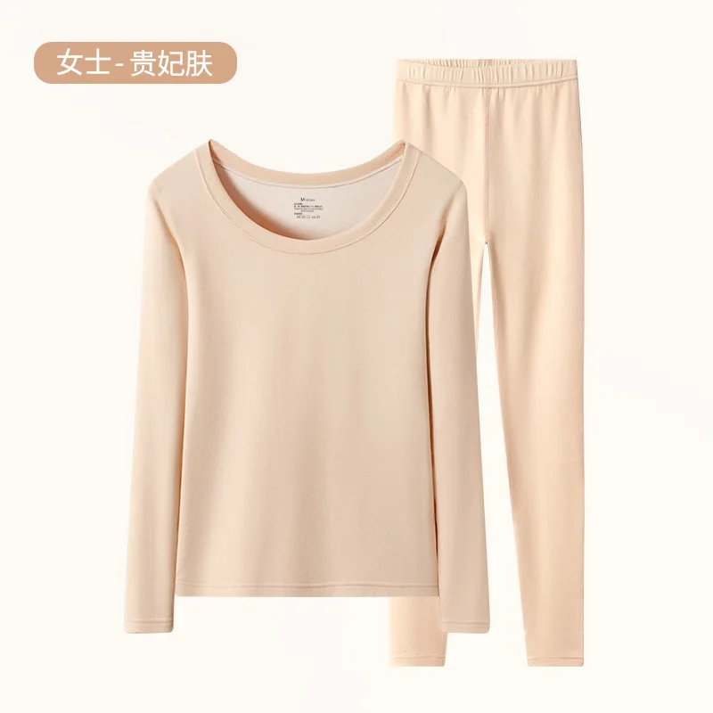 Camiseta de manga larga de terciopelo para mujer, Top térmico de fibra térmica de terciopelo fino, temperatura de fondo, Otoño e Invierno