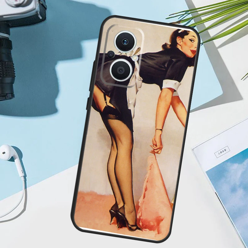 Pin Up Girl Cover For OPPO Reno 14 F 13 12 11 10 Pro 11F 12F 13F 7 8 Lite OPPO Find X9 X8 X6 X5 Pro Case #2