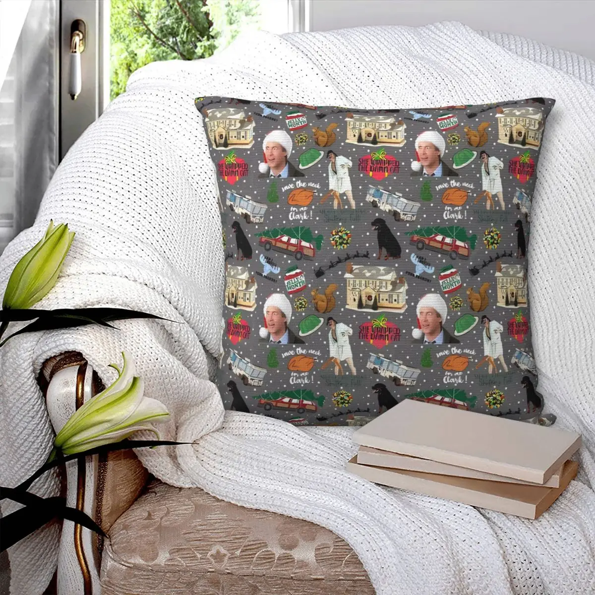 National Lampoons Christmas Vacation Pillowcase Cushion Sofa Suitable For Sofa Cushion Cover Decorative Pillowcases Customizable