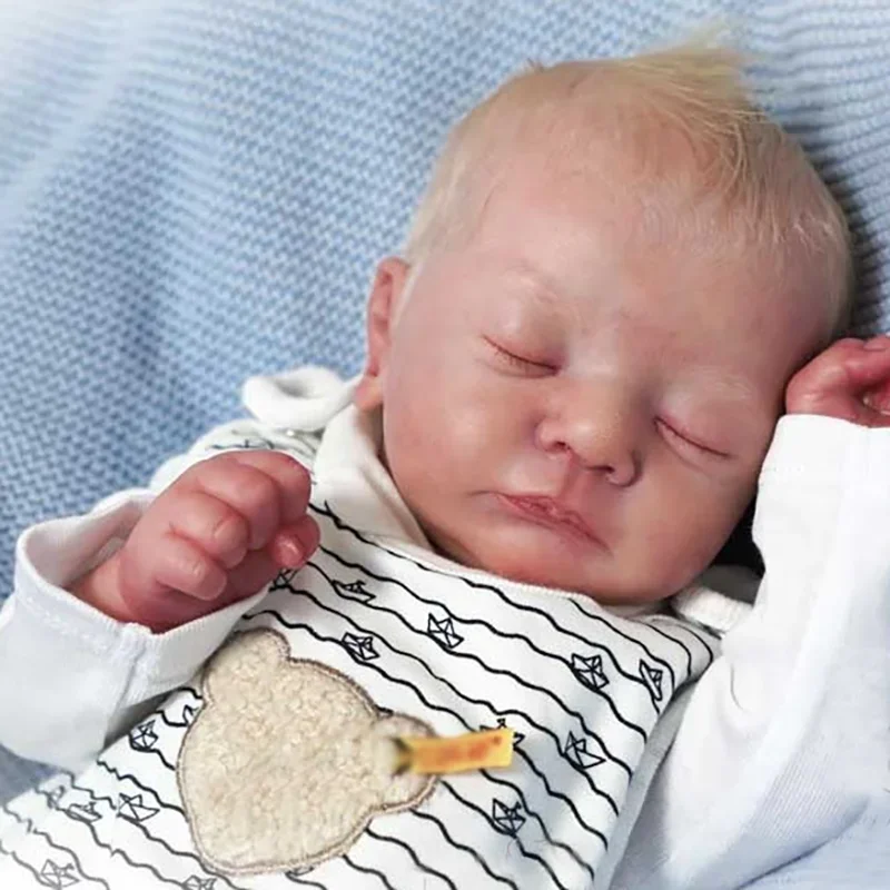 19Inch Reborn Doll Kits Kai Newborn Baby Lifelike Soft Touch Fresh Color Unfinished Doll Parts
