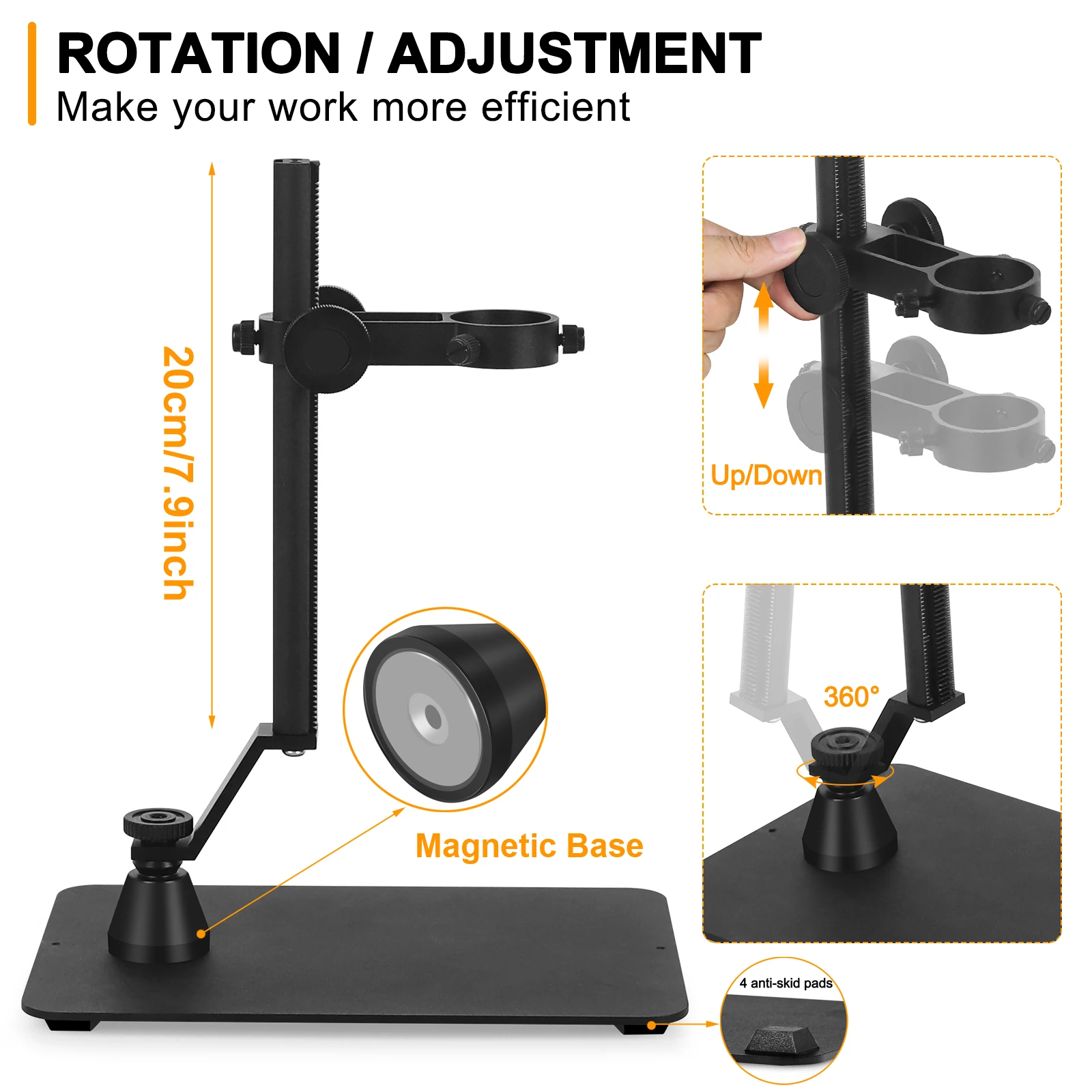 Newacalox universal verstellbarer profession eller Basis ständer halter Desktop-Halterung für die Reparatur von digitalen Mikroskop löten