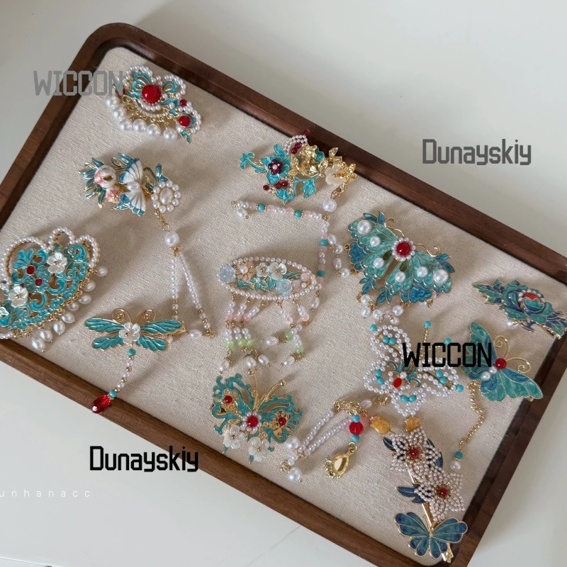 أزياء الهالوين الصينية على شكل فراشة للنساء والفتيات أزياء تنكرية أنيقة عالية الجودة للحفلات القديمة مرحلة هانفو اليومية