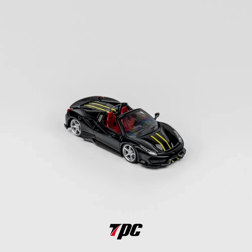 TPC 1/64 488 Pista Roastster Metal Black Collection Gift Scale Model Car