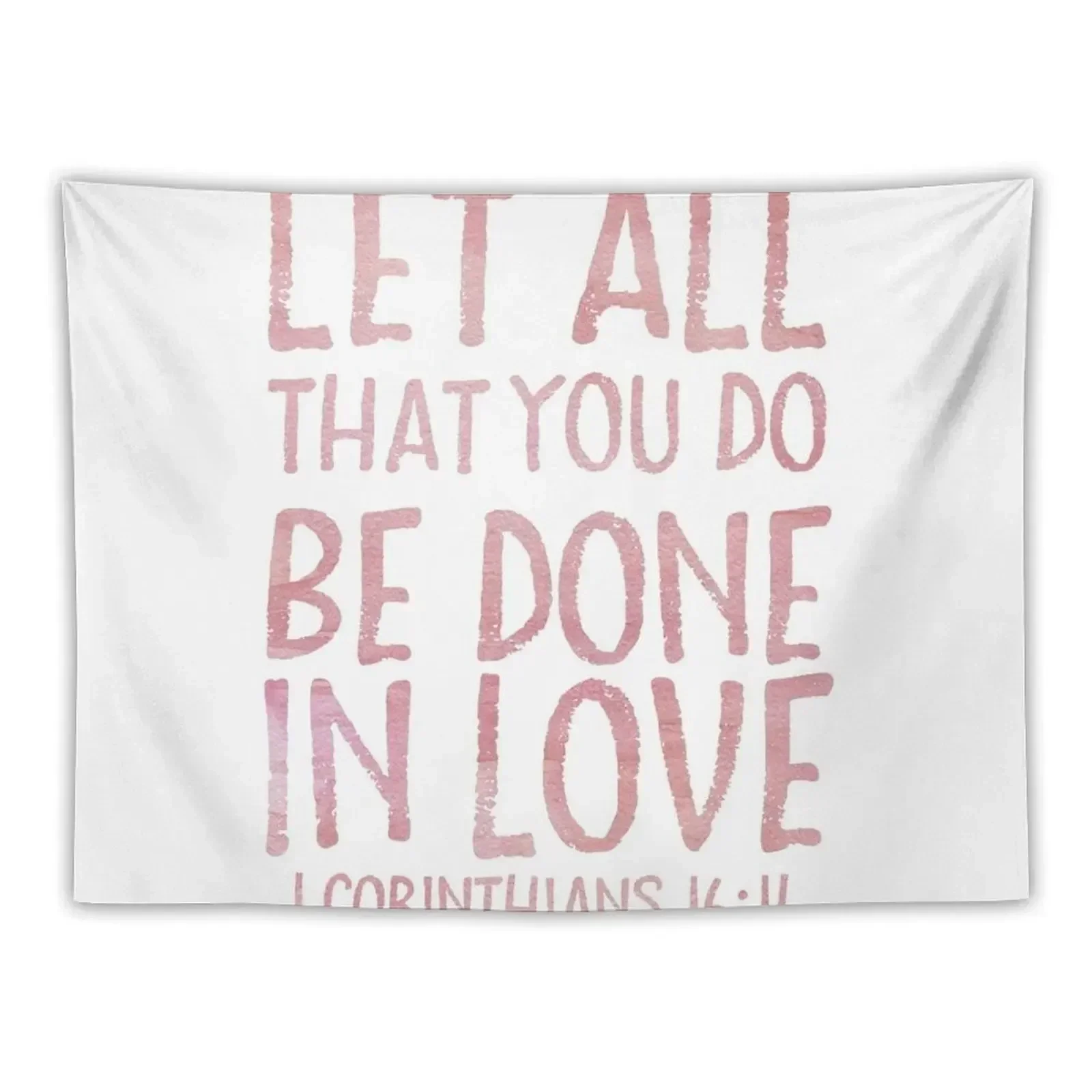 Be Done In Love Watercolor Tapestry Wallpaper Bedroom Nordic Home Decor Wall Decor Tapestry