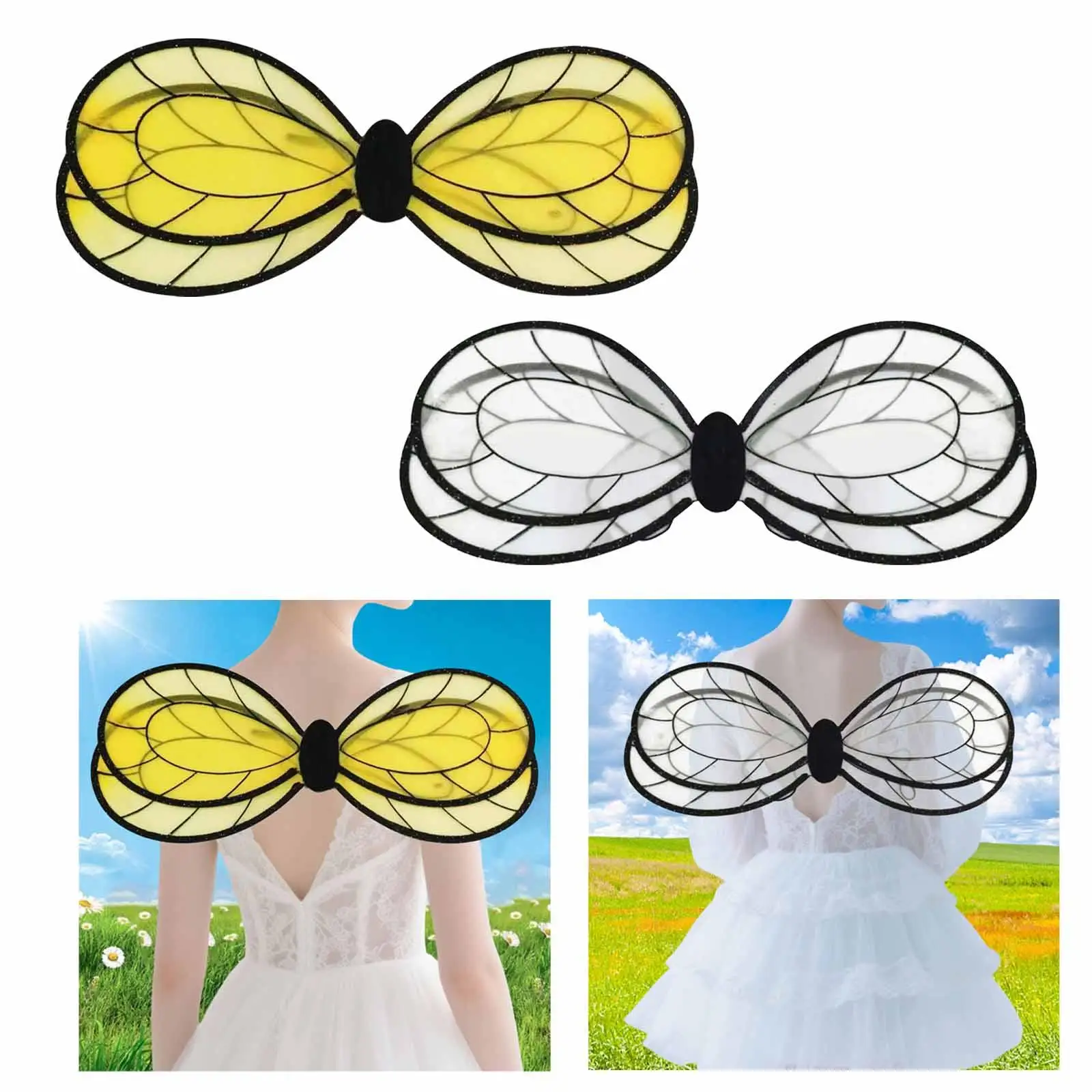 

Bee Wings Comfortable Easy to Put on Cosplay Wings for Party Events Festive