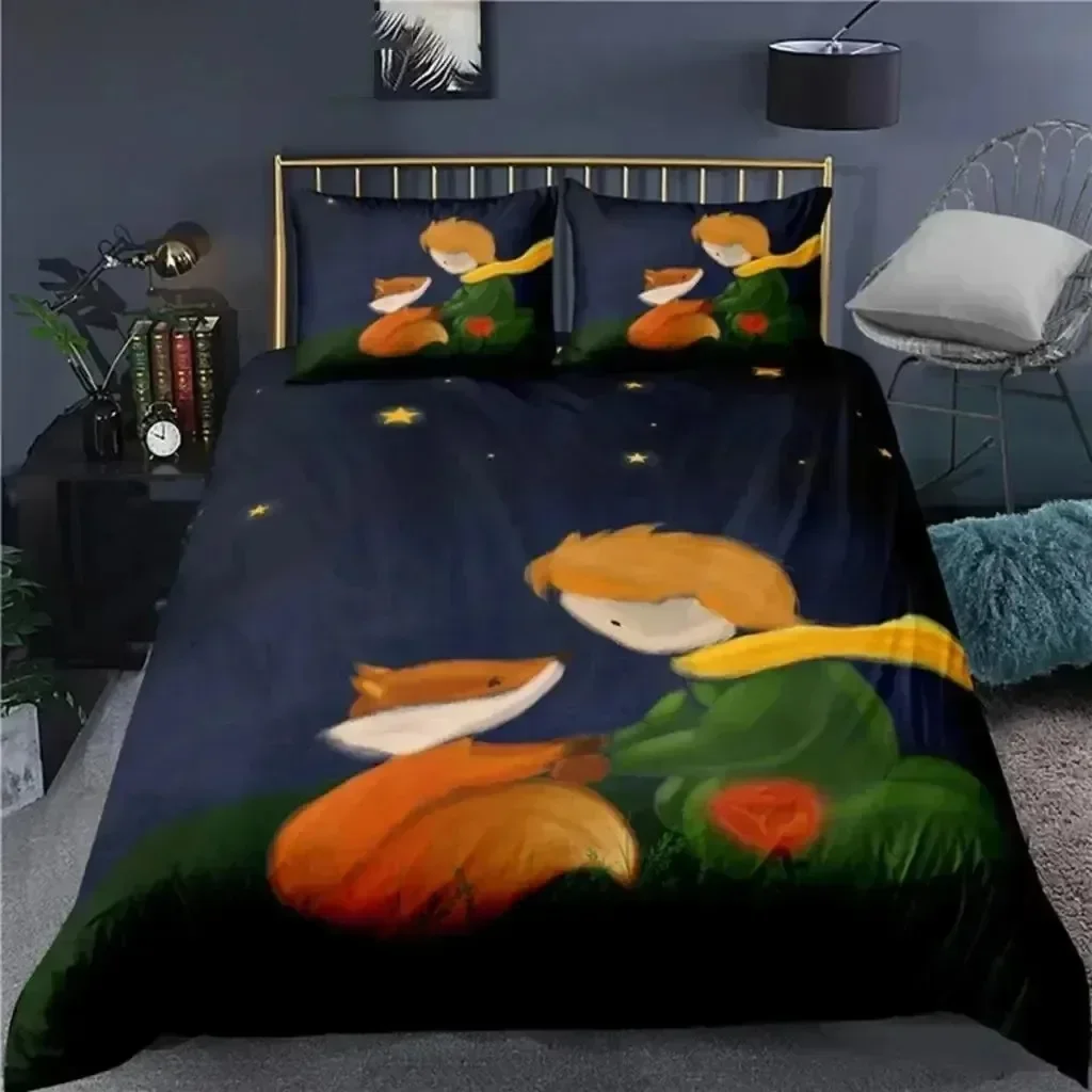 

Anime Little Prince Le Petit 3D NEW Duvet Cover Pillowcase Bedding Set Adult Boy Bedroom Decoration Children Single Double Large