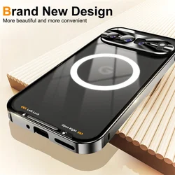 Metal Camera Protection Case for Google Pixel 9 Pro XL 8 7 Pro 8A 7A Aluminium Frame Transparent Matte Anti-Scratch Acrylic Case