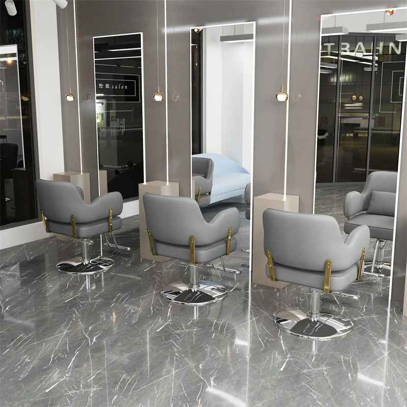 

Barber shop chair Internet celebrity hair salon special hair salon chair lift can put down high-end perm and dye seat stool