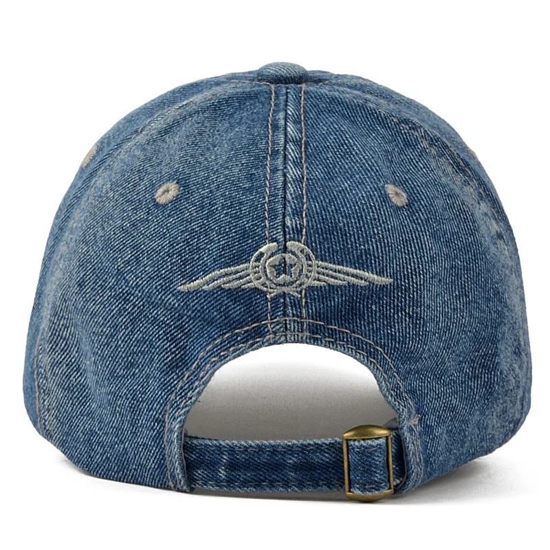 Baseball Cap Men Women Embroidery Letter Jeans Snapback Hat Casquette Summer Sports USA Hip Hop Cap Gorras