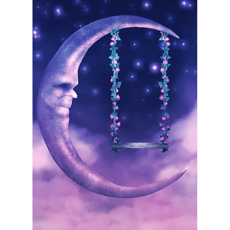 SHENGYONGBAO Art Fabric Dream Forest Castle Fairy Tale Children Photography Backdrops Prop Photo Background  2158 TTW-03