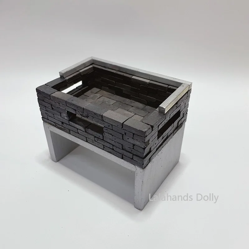 Casa de boneca em miniatura itens de cozinha mini multiuso conjunto de grelha a carvão cozinha comida jogar casa brinquedo acessórios de cozinha