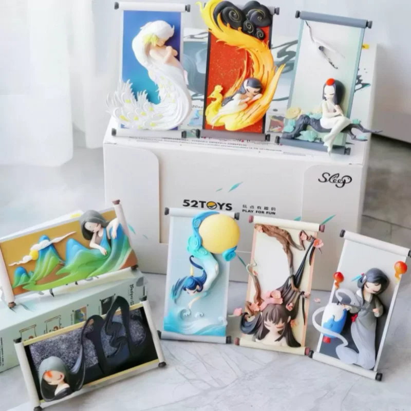 

52TOYS Sleep Chinese Serolls Series Blind Box Guess Bag Original Toys Doll Cute Anime Figure Ornaments