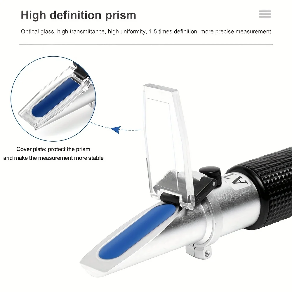 Portable Digital Refractometer - Rechargeable, Battery-Free Alcohol Content Tester for Spirits and Wine