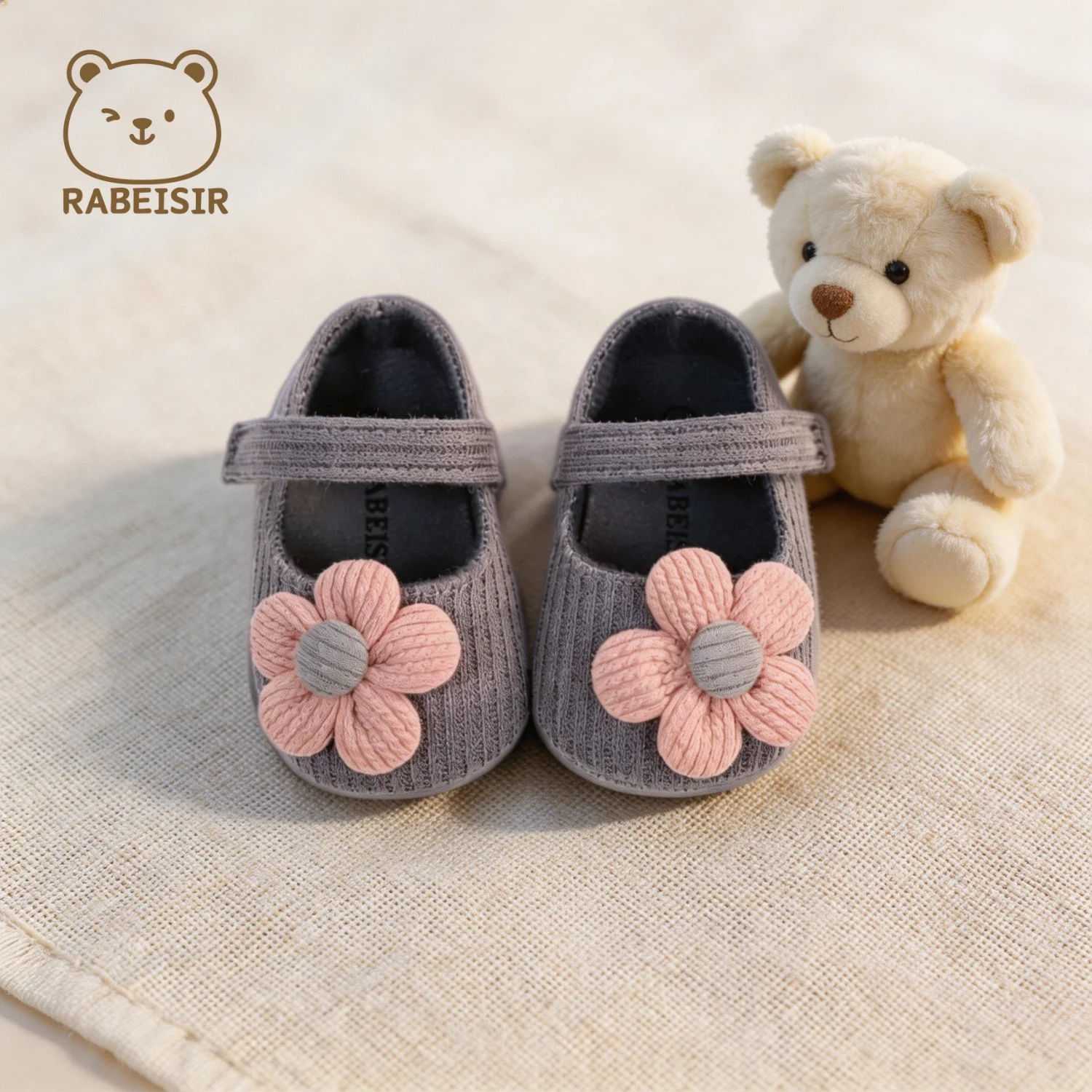 Niedliche Blumen-Mary-Jane-Flache Schuhe für Babys, trendige, leichte, weiche Schuhe für Party-Auftritte im Innen- und Außenbereich, Frühling – Detail 19