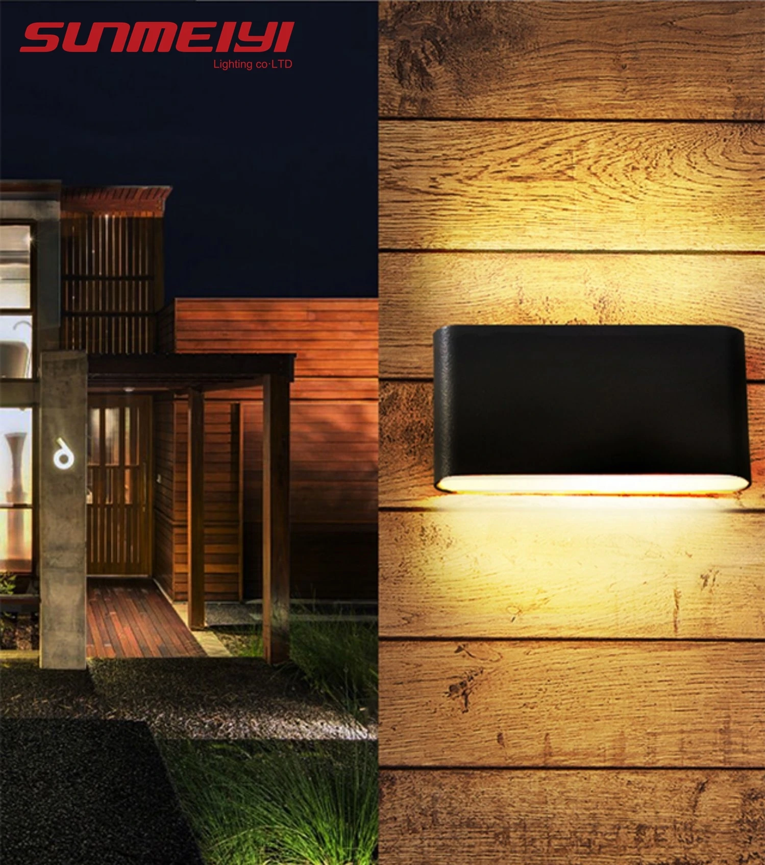 

Outdoor Waterproof Wall Lamps 12W LED Aluminum Up and Down Light Background Wall Lighting Waterproof Exterior Wall Lamp Fixtures