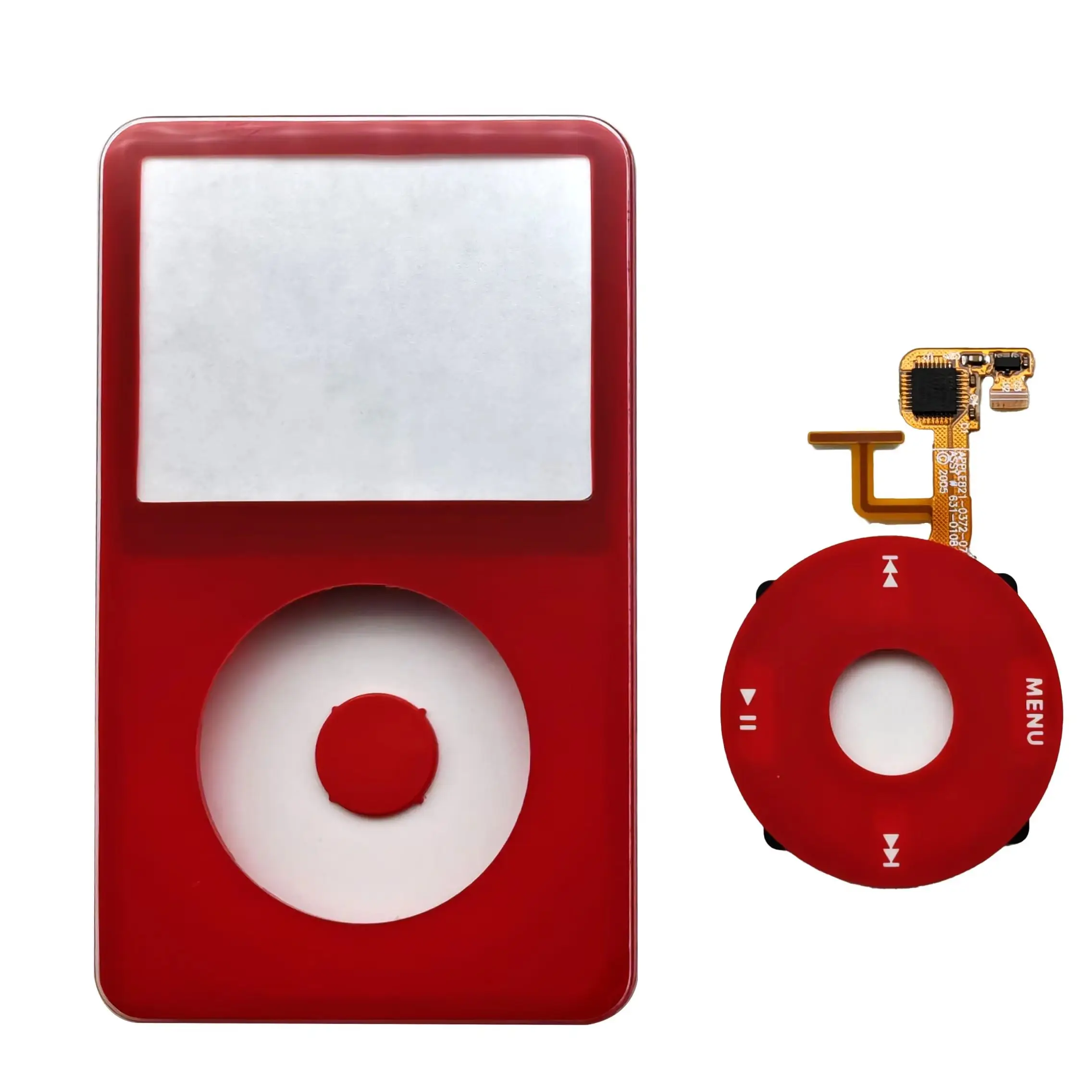 Plaque frontale avant pour iPod 5e génération, couvercle de boîtier multicolore avec roue à clic et bouton central pour iPod Video 30 Go 60 Go 80 Go de remplacement
