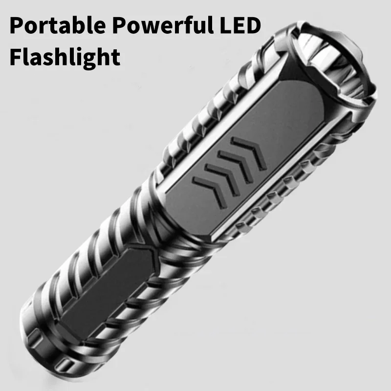 

Портативный мощный светодиодный фонарик, перезаряжаемый через USB, тактический фонарик дальнего действия, многофункциональный уличный водонепроницаемый светильник для кемпинга