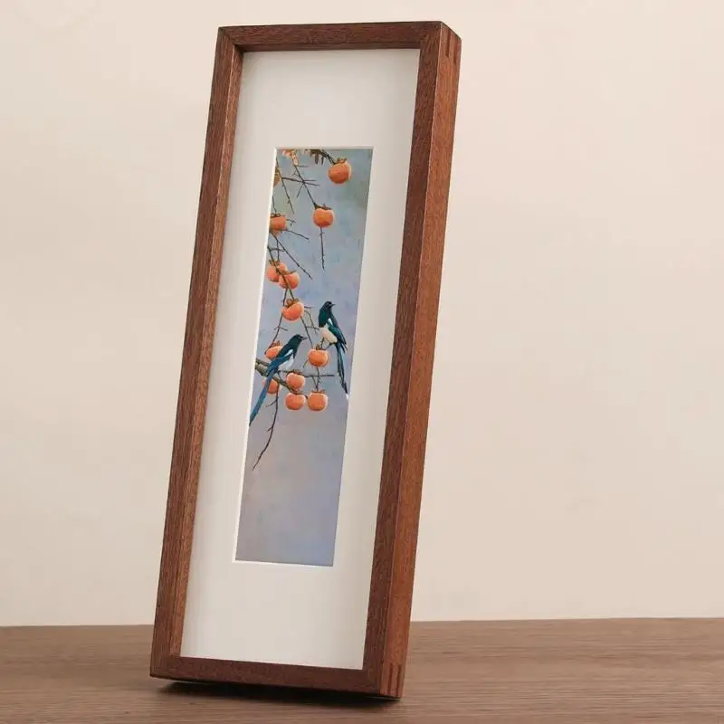 Long Narrow Photo Frame with Acrylic Glazing and Rear Stand for Wall or Freestanding Display of Photos and 37JD