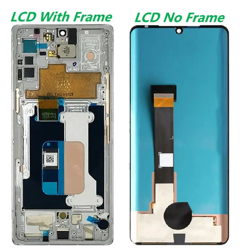 Original AMOLED For LG Velvet G9 LCD Display With Frame 6.8”  For LG Velvet 5G G900 LCD Display Screen Touch Digitizer Assembly