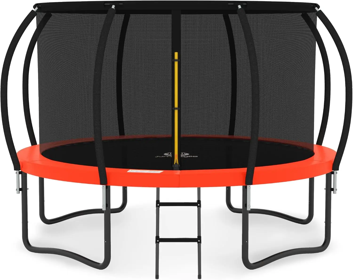 

Trampoline Outdoor 10FT Red & Black with Enclosure and Ladder, Recreational Trampoline, Anti-Rust Coated Frame