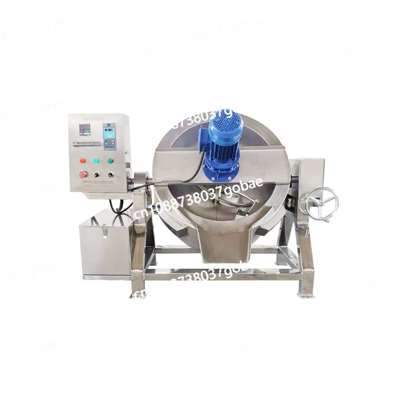 Stainless steel steam sandwich pot, fully automatic mixing sandwich pot equipment