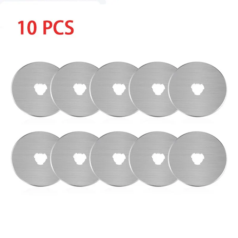 10PCS 45MM Multi-Purpose Rotary Cutter Fabric Disc Hand Quilting Sewing Wheel Paper Roll Carbide Tipped Circular Saw Blade Cut