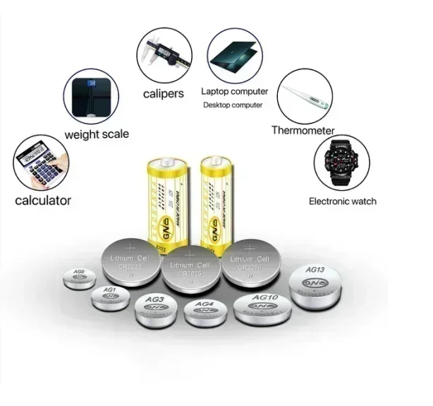 Calculadora Batería de litio con botón de 3 V, linterna de alto rendimiento, resistencia a altas temperaturas, batería de moneda, CR 24771000 Mah