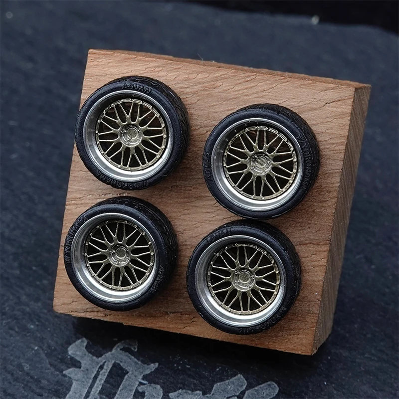PuffStudio_1/64 modified wheel hub-BBS-LM diameter-8.1mm plug-in hub suitable for car model modification accessories view 5