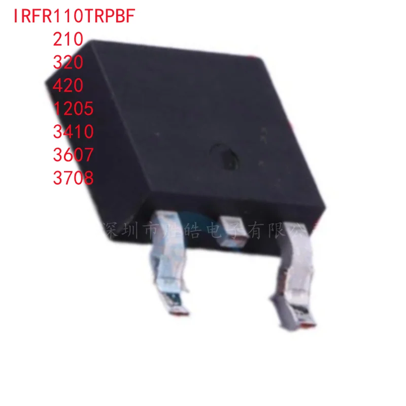 (10PCS) NEW  IRFR110TRPBF/ IRFR210 / IRFR320/ IRFR420 /IRFR1205 /IRFR3410 / IRFR3607 / IRFR3708TRLPBF TO-252 Integrated Circuit