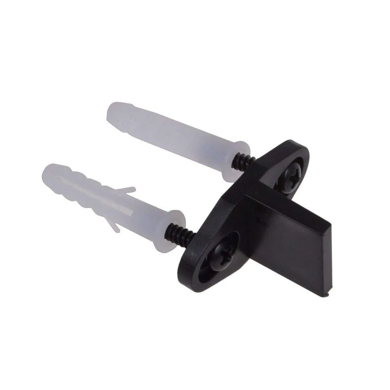 J2HB 2 Adjustable Sliding Door Floor Guide Clip Function Not-swing Sliding Door Barn Door Hardware Accessories