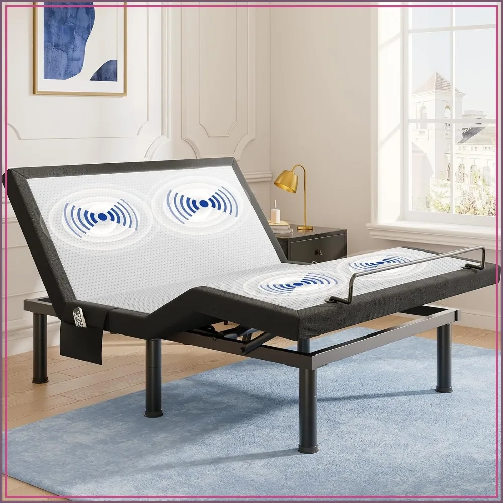 Adjustable Bed Frame Full Size with Remote & Massage, Zero Gravity, USB, Nightlight, Easy Assembly