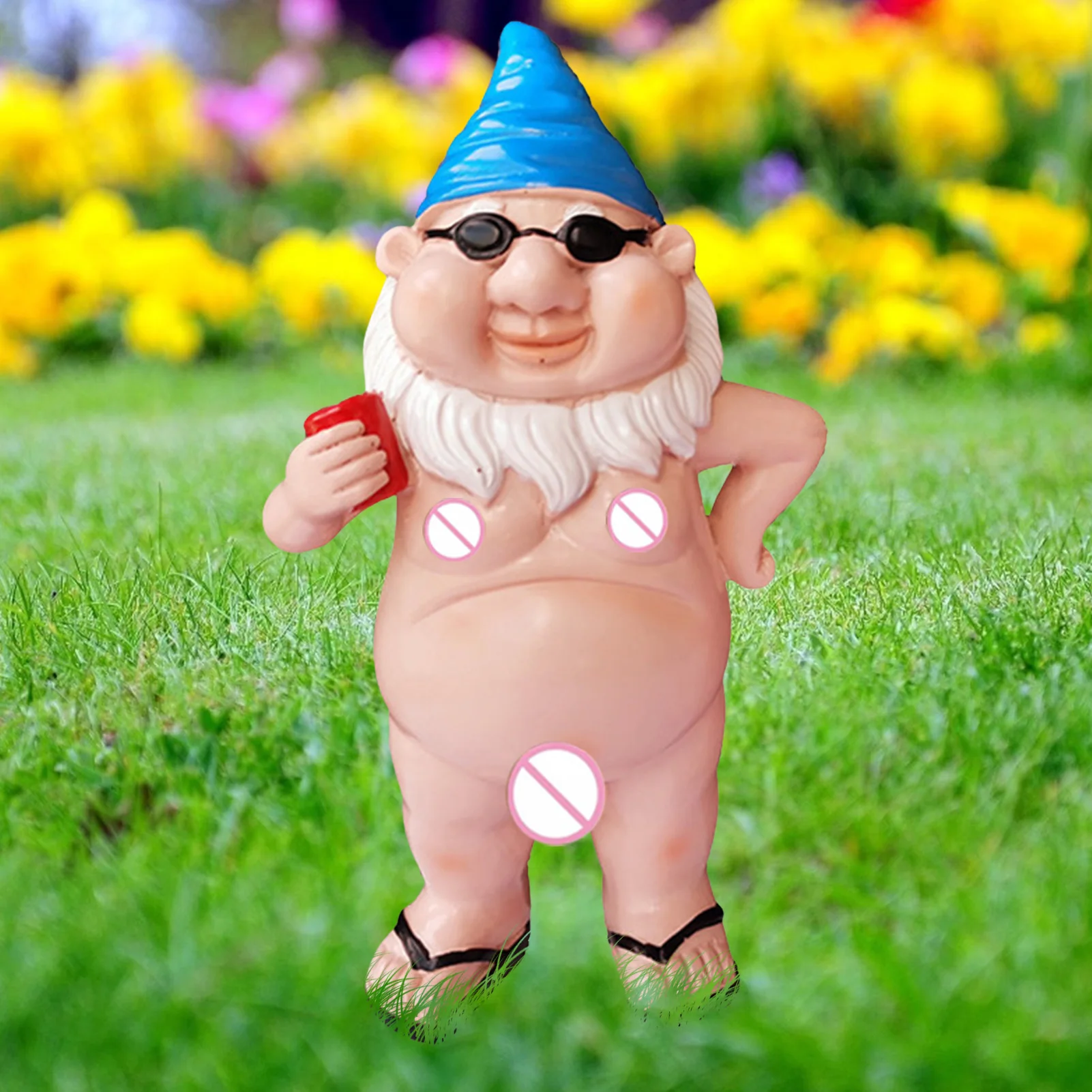 ตลก Garden Gnomes Naughty Garden Gnome รูปปั้นเรซิ่น Garden Gnome รูปปั้น Gnomes Garden ตกแต่ง Garden Gnome Figurine สำหรับ Ou