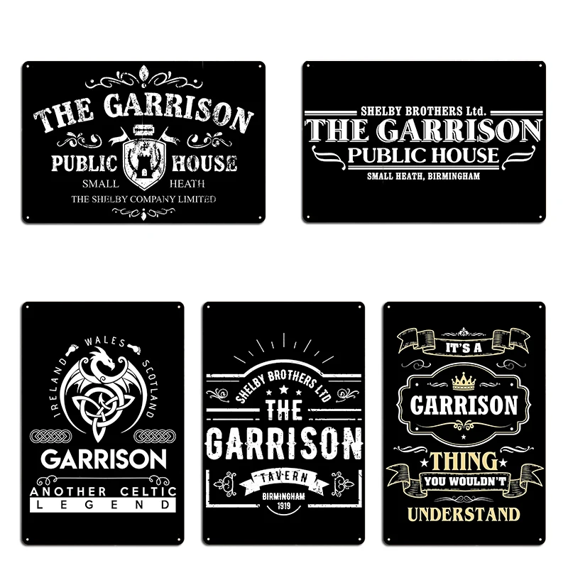 The Garrison The Shel Poster Metal Plaque Poster Cinema Garage Club Bar Custom The Garrison Tin sign Poster