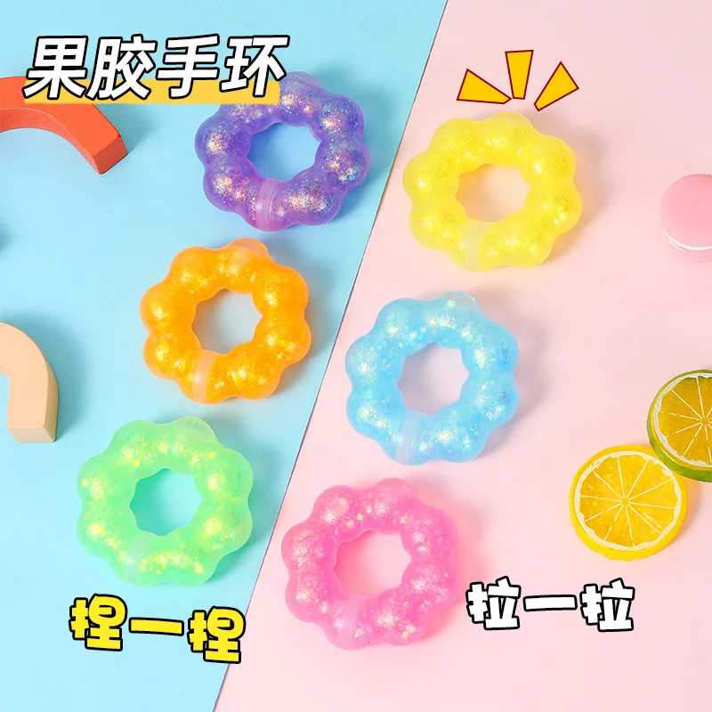 

Internet celebrity toy decompression artifact pectin bracelet pinch music, decompression toy pinch music decompression toy slow