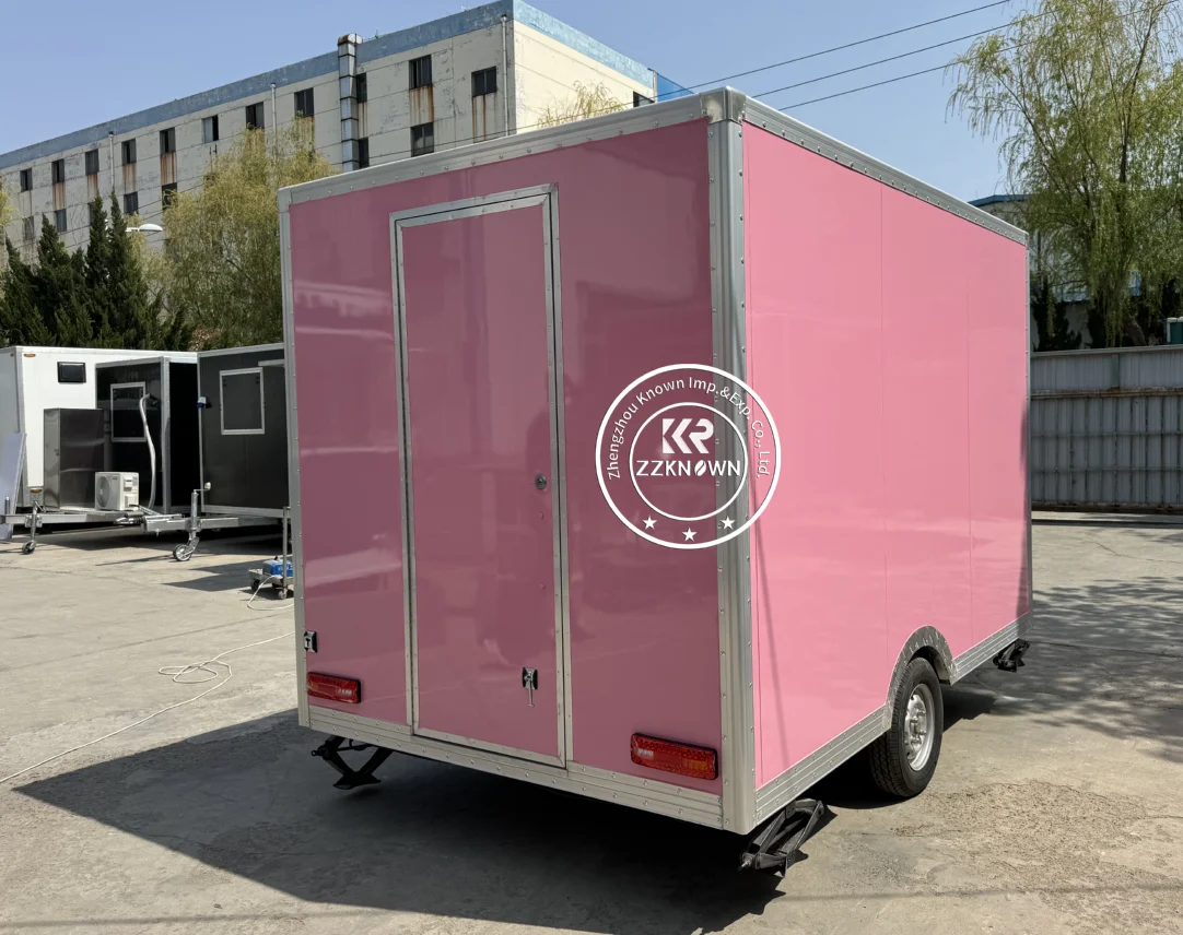 Camion de nourriture mobile entièrement équipé, kiosque à café de rue, remorque de restauration rapide de concession, chariot de collation de crème glacée mobile personnalisé