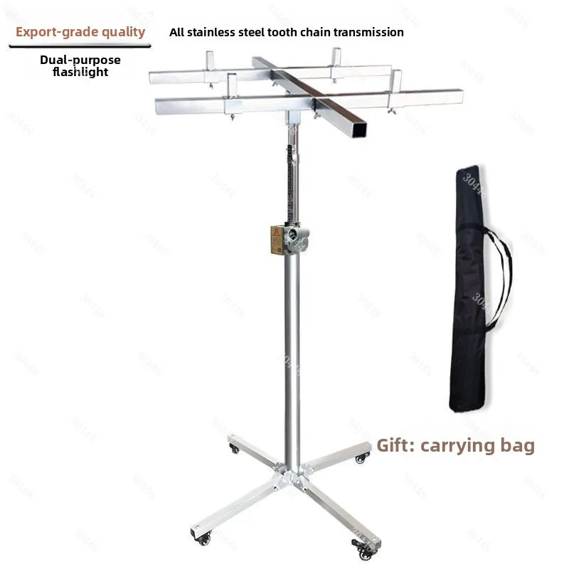 Ducted Indoor Unit Lifting Bracket for Cabinet Installation Hand-Crank Portable Heavy Duty Foldable Lift Table