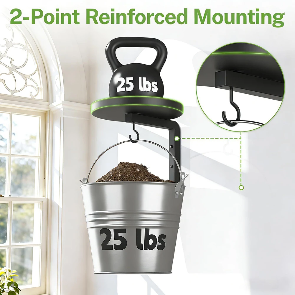 Indoor Flower Holder Wall Plant Hanger Water Resistant Coating Oxidation Resistant Coating Plant Hanger Indoor Garden