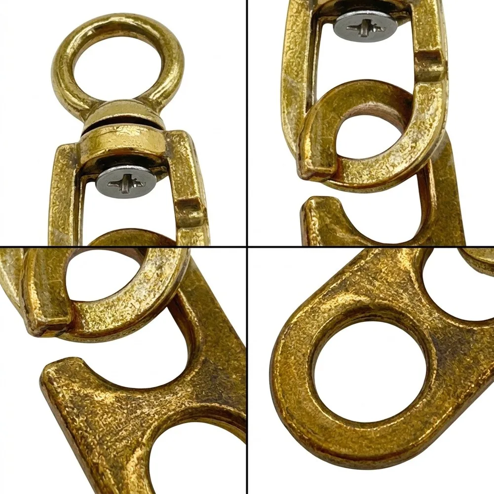 5pcs Brass Flag Swivel Snap Hook Flag Pole Attachment For Yacht Boat Sailing Swivel Snap Boat Accessories