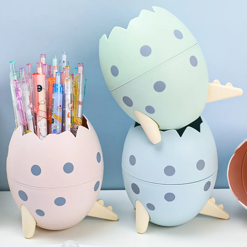 Imagem -03 - Destacável Dinosaur Egg Pen Holder Pencil Pot Container Papelaria de Escritório Desktop Ornamento Caixa de Armazenamento Kids Gift Cute Organizer