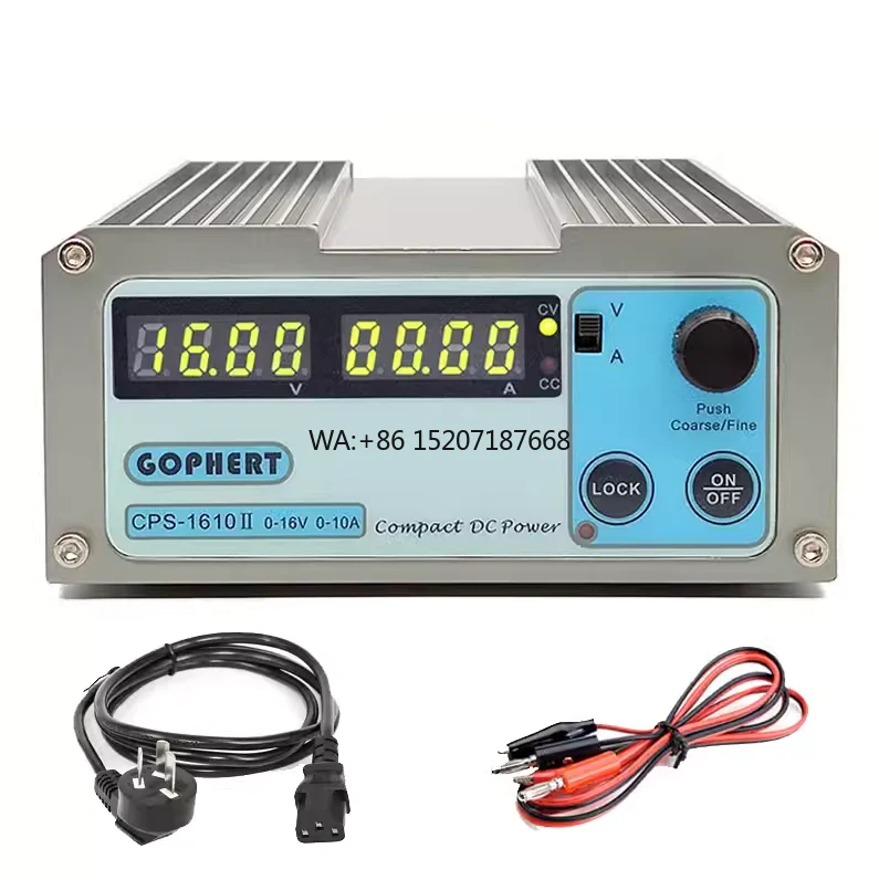 

CPS-1610II Mini High Power Digital DC Power Supply 16V 10A Adjustable Compact Laboratory Power Supply 110V-240V
