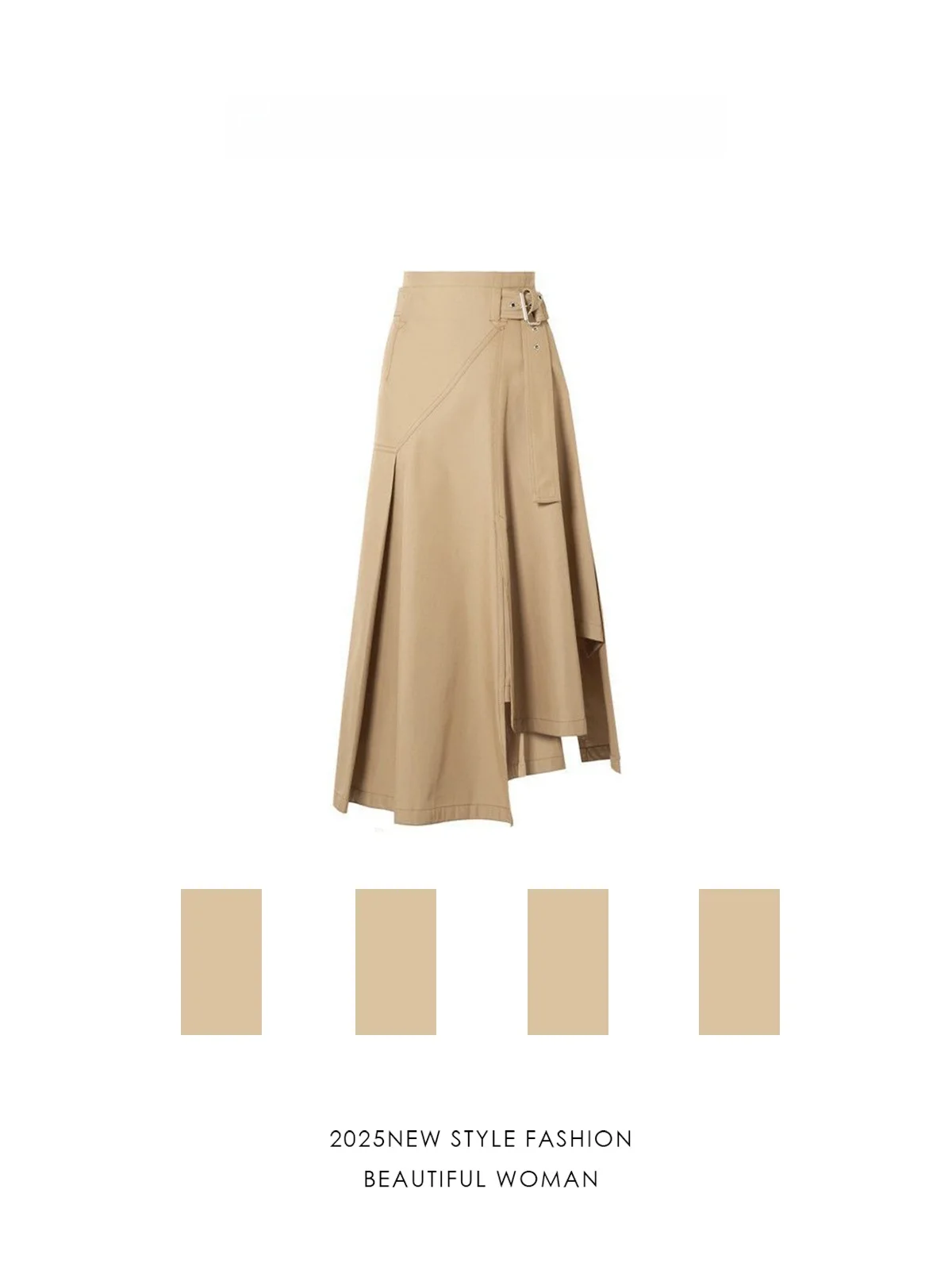 

Юбка с высокой талией в асимметричную клетку, модная женская длинная юбка, прямая юбка с высокой талией для весенне-осеннего сезона