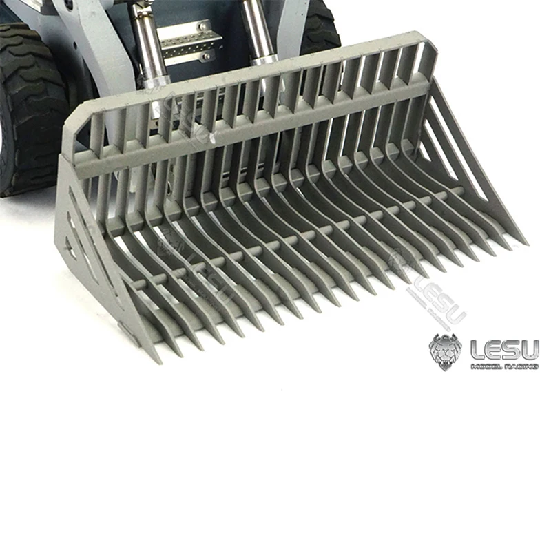 LESU for 1/14 Hydraulic Model Toy Skid Steer Loader Metal Screen Bucket High Performance RC Construction Equipment