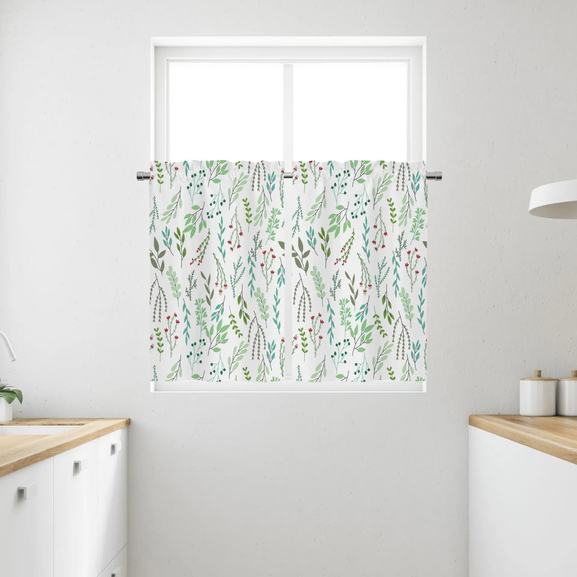 

UI686-Printed simple solid color curtains