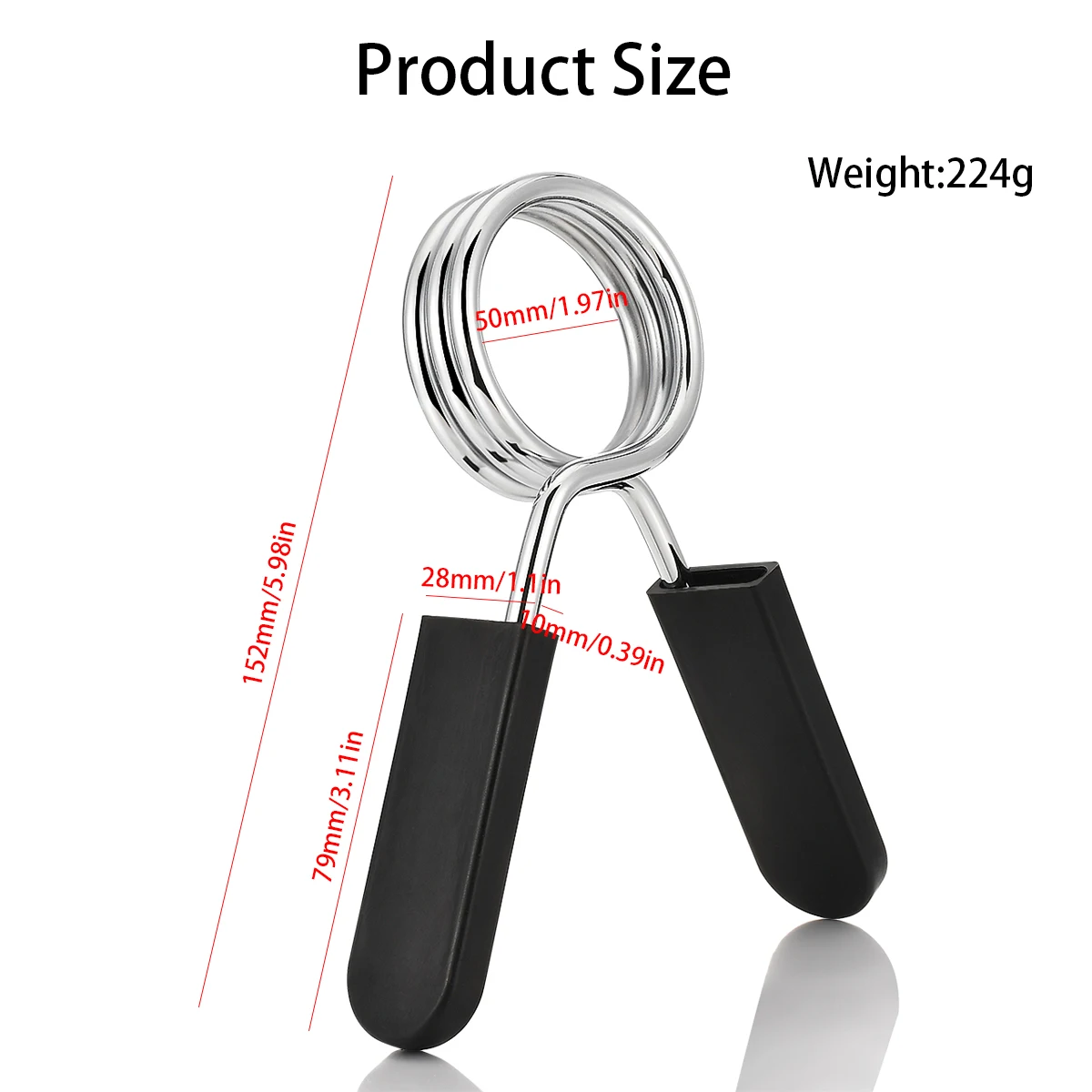 1 Piece 25/28/30/50 Spinlock Collars Barbell Collar Lock Dumbell Clips Clamp Weight lifting Bar Gym Dumbbell Fitness Body Buildi