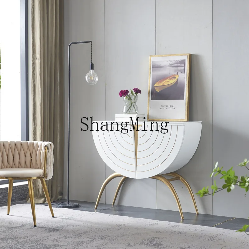 

SM new light luxury minimalist entrance cabinet modern simple wall locker wind entry desk wholesale