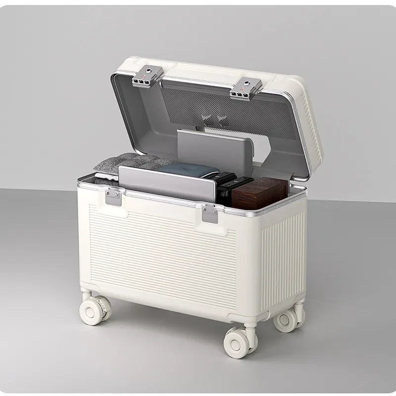 Upper flip-top deep warehouse suitcase 20-inch photography special case women can sit on the captain case gift password