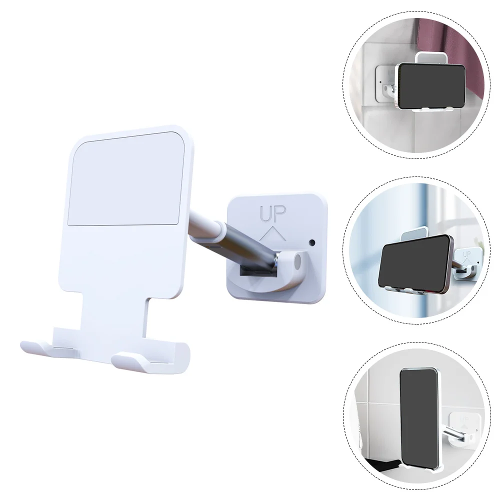 

Mobile Phone Holder Neck for Cell Bedroom Kitchen Bathroom Mirror Car Mount Stand Wall Non-slip