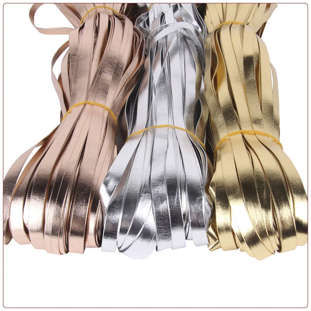 5M Flat Faux Leather Cord String Rope Width 5/8/10/15/20mm Braided PU Leather Strap Findings DIY Necklace Bracelet Making