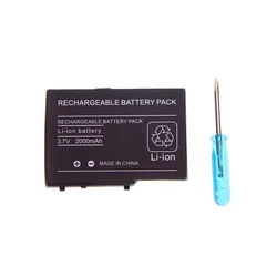 Rechargeable Battery Pack For Nintendo NDS DS Lite Replacement Battery with Screwdriver for NDSL DSL 2000mAh Battery for NDSL
